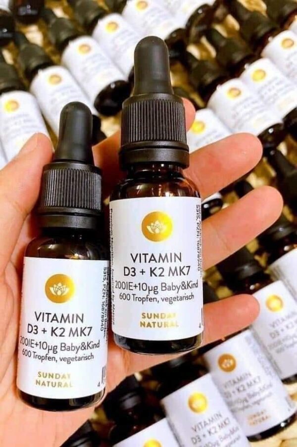 Vitamin D3 K2 MK7 Của Đức Sunday Natural