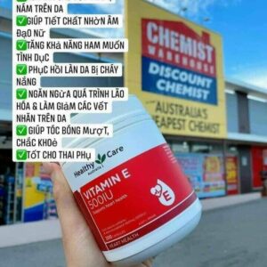 Vitamin E Healthy Care 500IU 200 Viên Của Úc M...