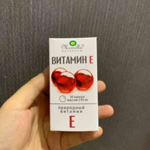 Vitamin E đỏ Nga Mirrolla 270mg hộp 30 viên
