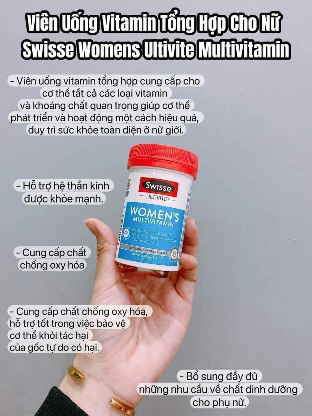 Swisse Women's Ultivite 50 có công dụng gì?