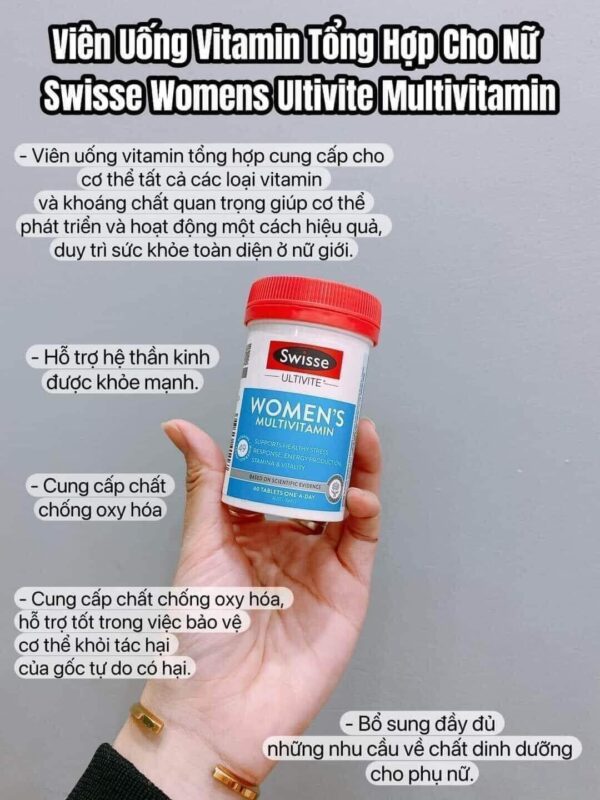 Vitamin tổng hợp Swisse Women’s Ultivite...