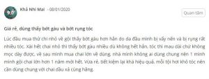 Review dầu gội gừng Weilaiya sheis