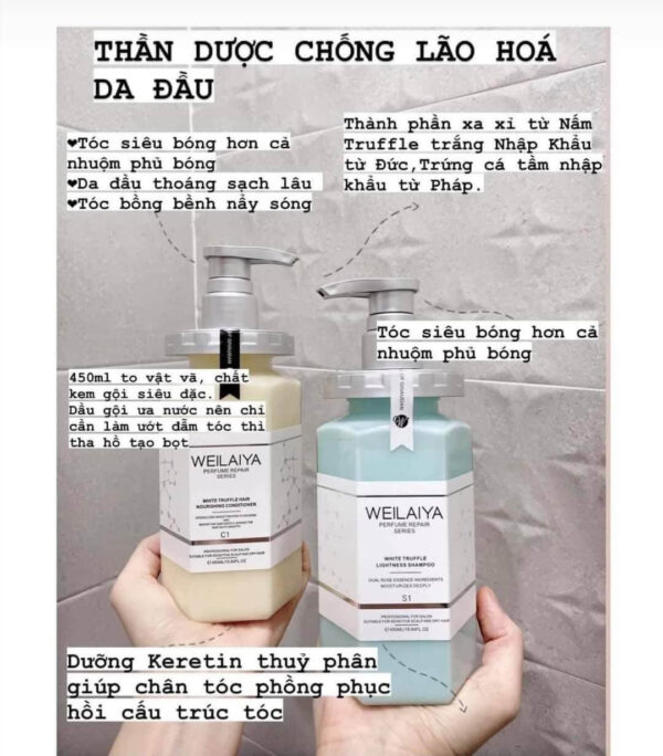 Dầu gội Weilaiya nấm trắng