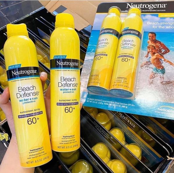 Xịt chống nắng Neutrogena review