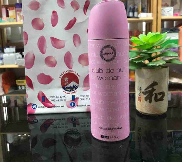 Xịt thơm Body Club De Nuit nữ và nam chính ...