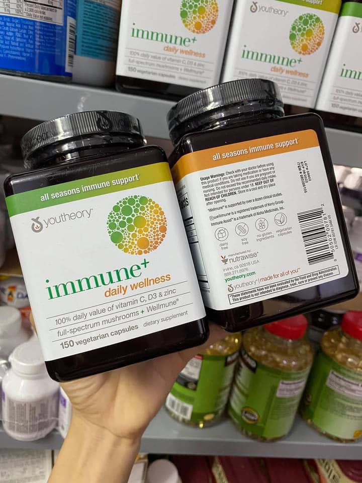 Review viên uống Youtheory Immune+ tăng cường hệ miễn dịch