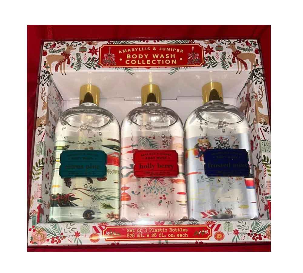 amaryllis & juniper body wash collection