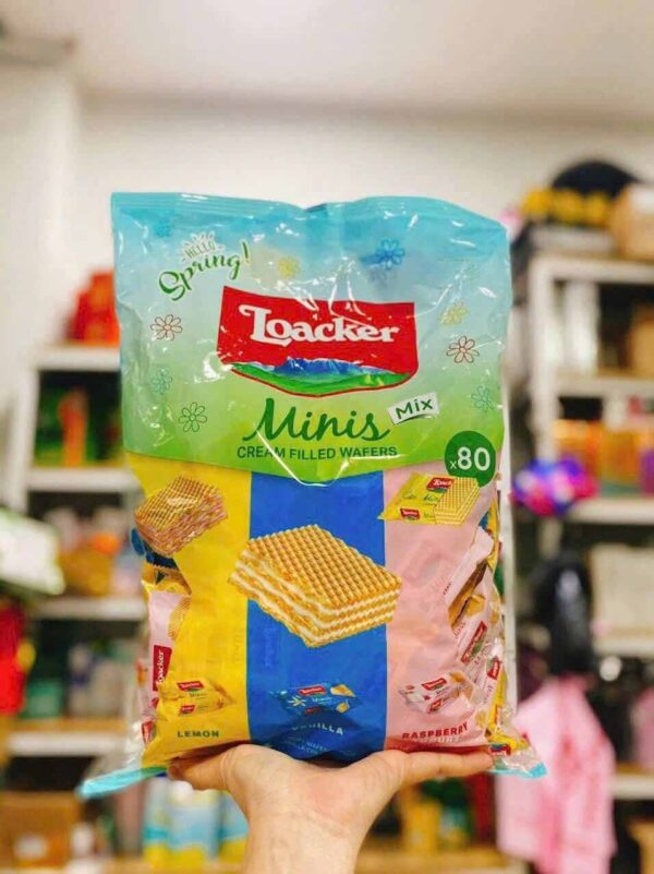 Bánh xốp Loacker Minis Mix Cream Filled Wafers ...