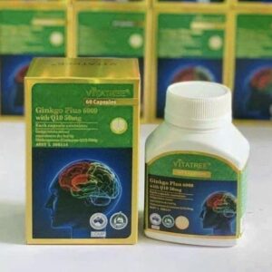 Viên uống bổ não Vitatree Ginkgo Plus 6000 W...
