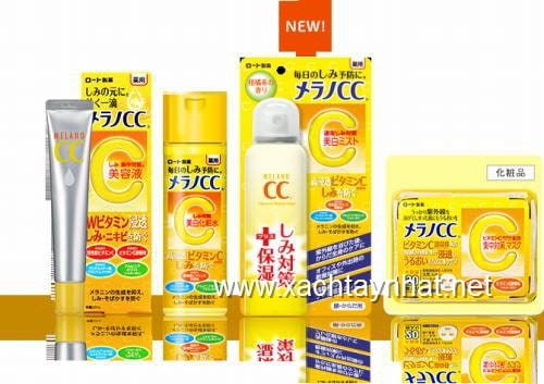Bộ sản phẩm dưỡng da vitamin C cc melano giúp da trắng sáng , giảm thâm nám tàn nhan