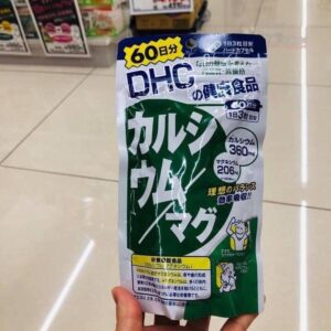 Viên uống DHC Canxi Magie màu xanh lá 60 ngà...