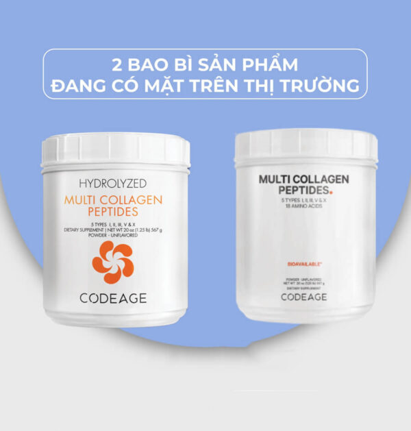 Bột Multi Collagen Peptides Codeage Mỹ Chính ...