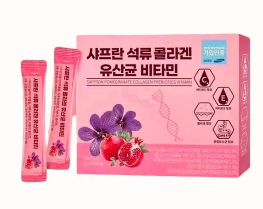collagen lựu đỏ saffron