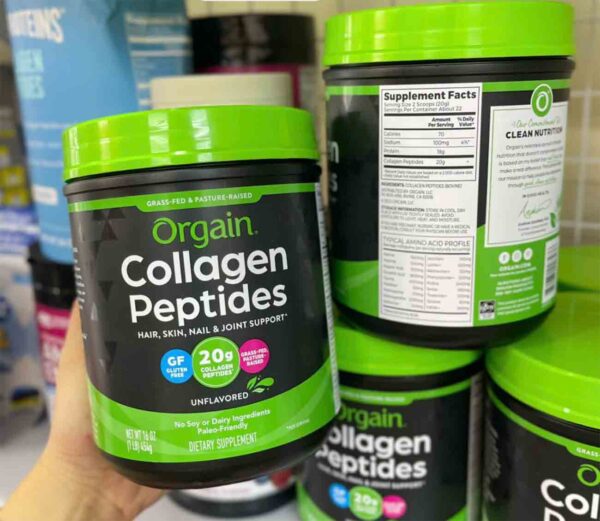 Bột Collagen Peptides Orgain Hair, Skin, Nail &#...