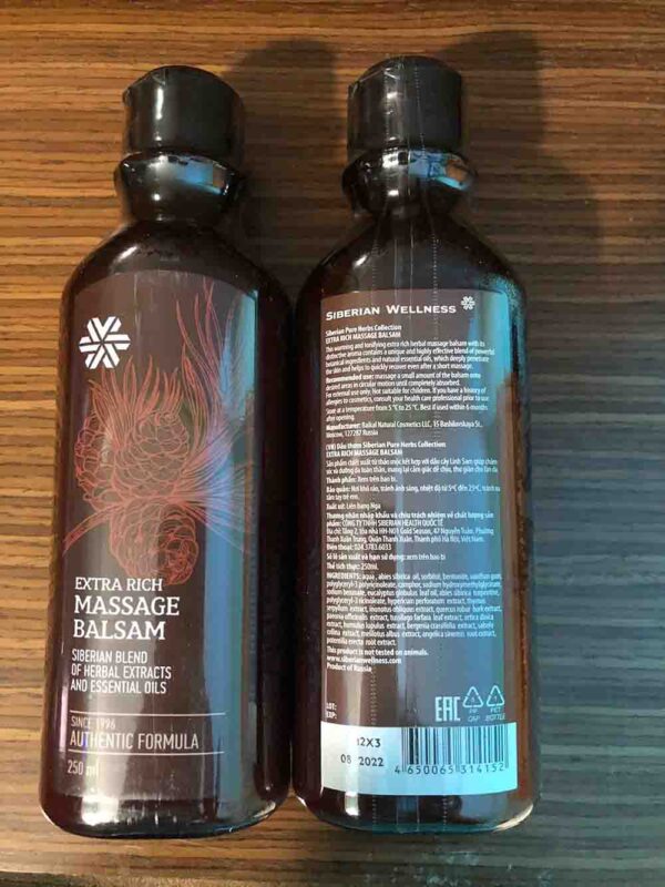 Dầu Extra Rich Massage Balsam Siberian Wellness ...