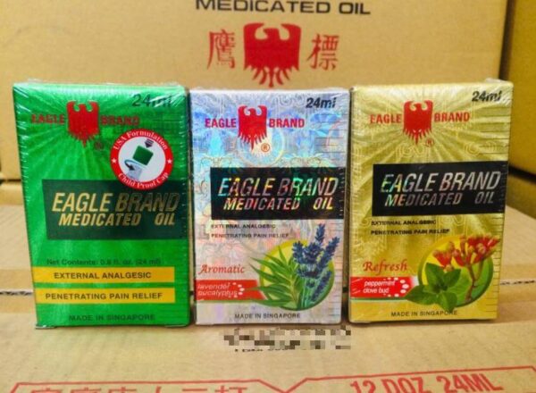 Dầu Gió Xanh Mỹ Eagle Brand Medicated Oil 24m...