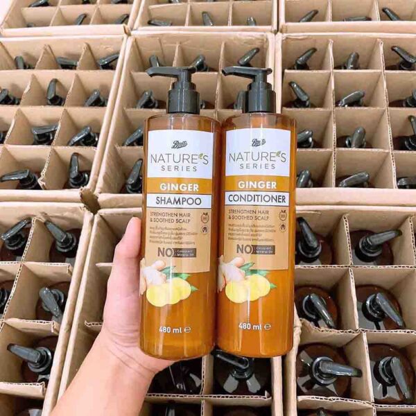 Bộ dầu gội gừng Boots Nature’s Serie...