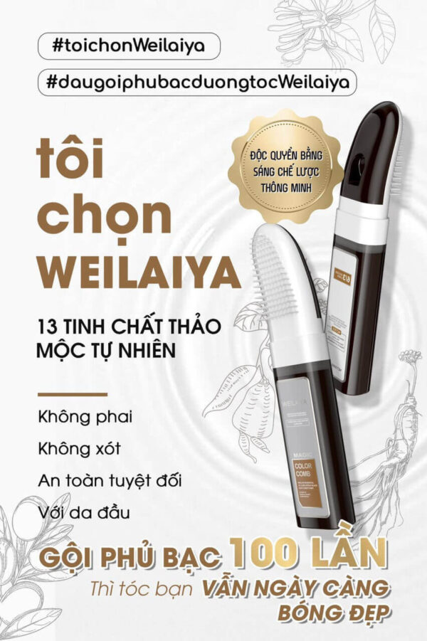 Dầu gội phủ bạc Weilaiya Color 100ml