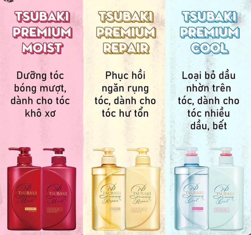 Bộ Dầu Gội TSUBAKI PREMIUM COOL Nhật Bản