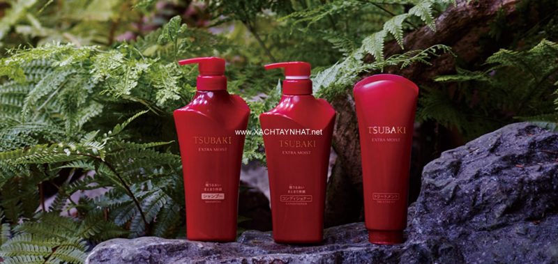 Bộ Dầu Gội Shiseido Tsubaki Đỏ