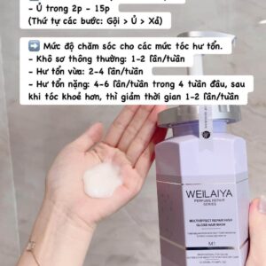 Dầu hấp tóc đa tầng Weilaiya hàn gắn li...