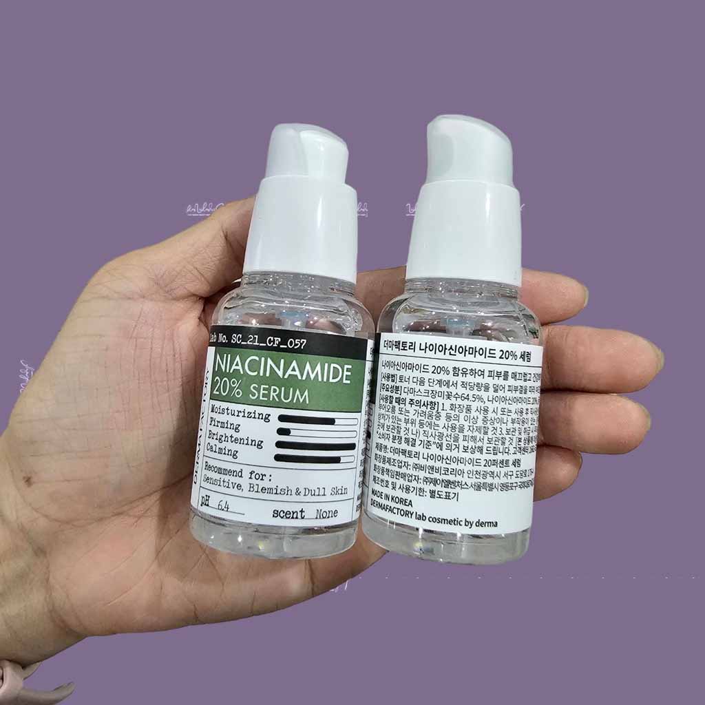 derma factory niacinamide 20 serum