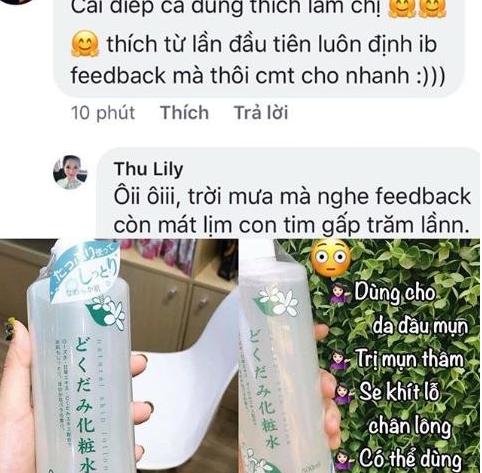 Review toner diếp cá dokudami