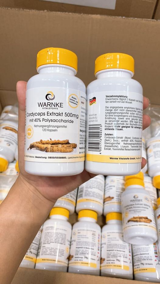 Hướng dẫn sử dụng viên uống Cordyceps Extrakt 500mg CS4
