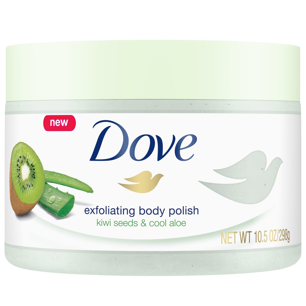 tẩy da chết dove Kiwi Seeds & Cool Aloe
