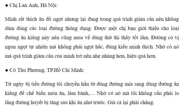 REVIEW đường dành cho người tiểu đường của Đức