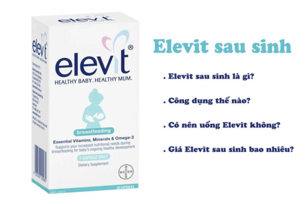 Elevit sau sinh của úc 30 viên, 60 viên