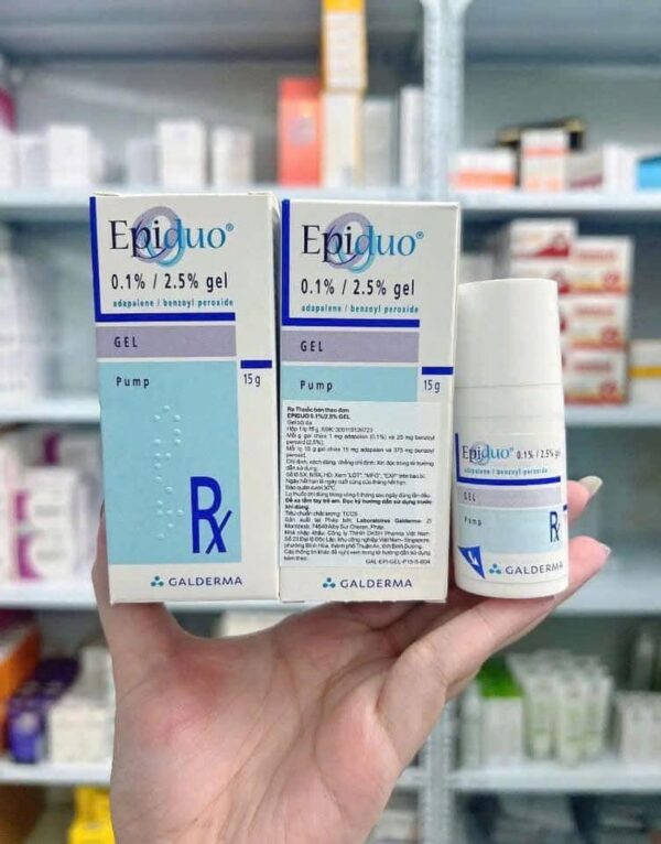 Chấm mụn viêm Epiduo Gel Galderma chính hãn...
