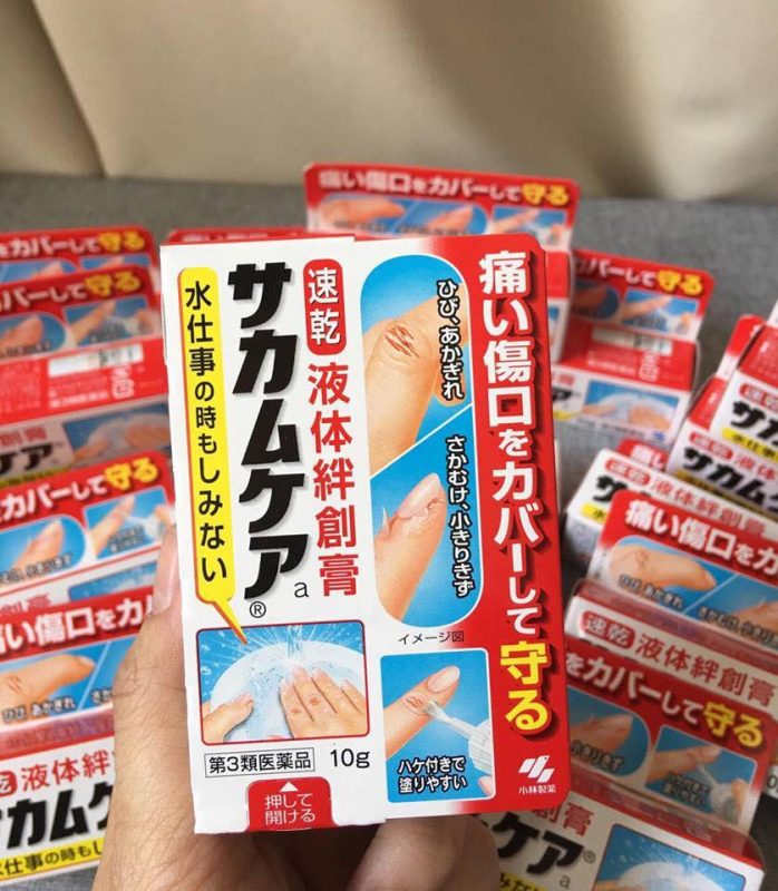 Gel trị xước tay, trị đứt tay Sakuma Không gây cảm giác đau rát, các chất nhanh chóng thấm sâu vào vết