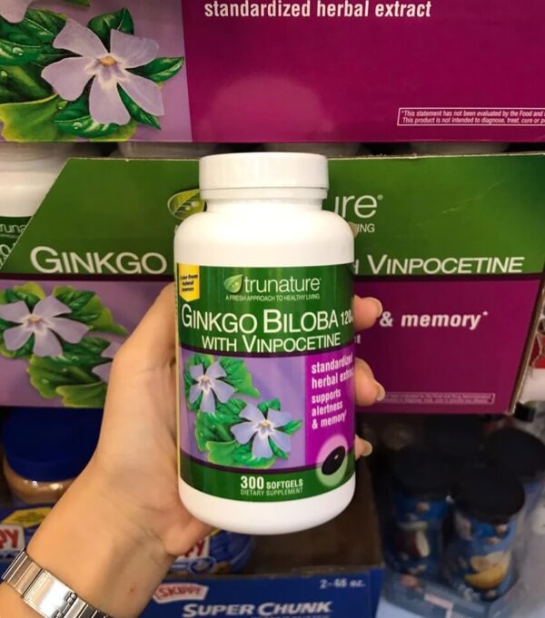 Viên uống Ginkgo Biloba 120mg Trunature 