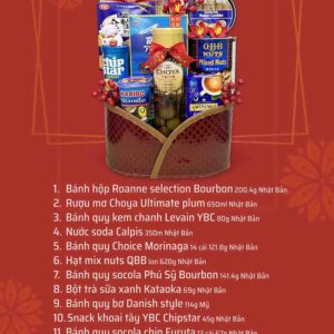 Giỏ quà tết tặng khách hàng QTBK19