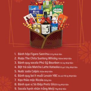 Giỏ quà Tết đẹp sang trọng QTBK29
