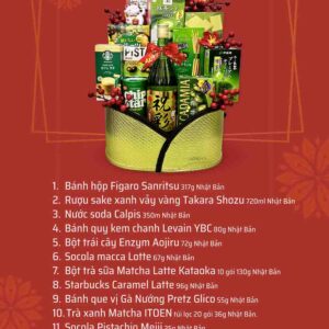 Giỏ quà tết bánh kẹo QTBK13