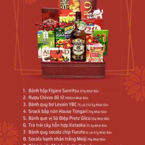 Giỏ quà Tết đẹp QTBK23