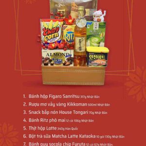 Giỏ quà Tết đẹp QTBK05