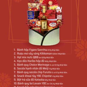 Giỏ quà tết truyền thống QTBK14