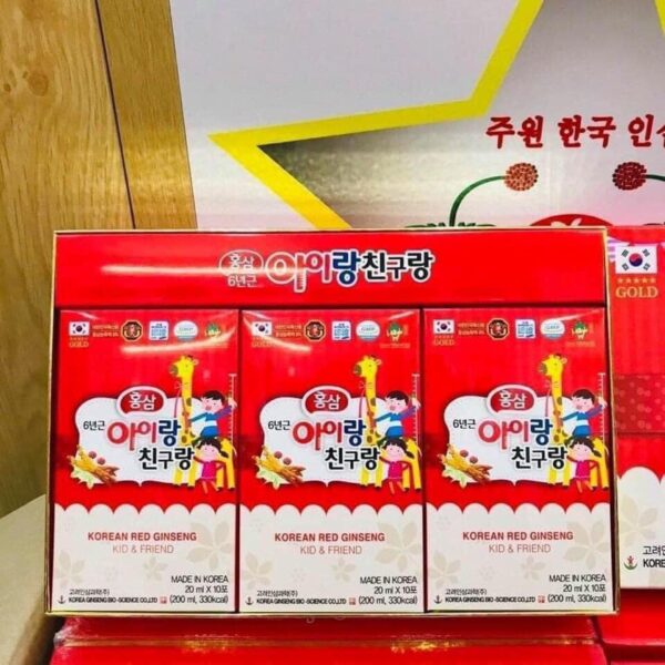 Nước hồng sâm hươu cao cổ cho bé Bio Hàn Quốc 30 gói x 20ml  - Hình ảnh 2