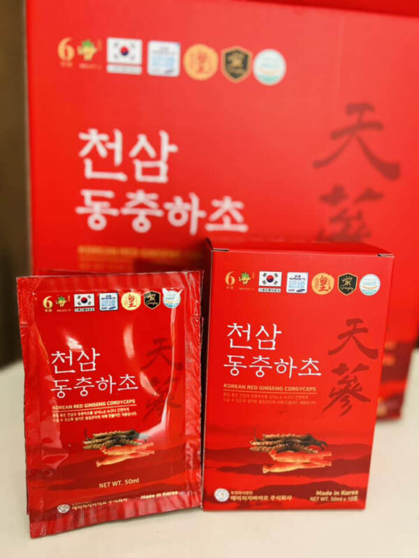 Nước hồng sâm đông trùng hạ thảo Kore...