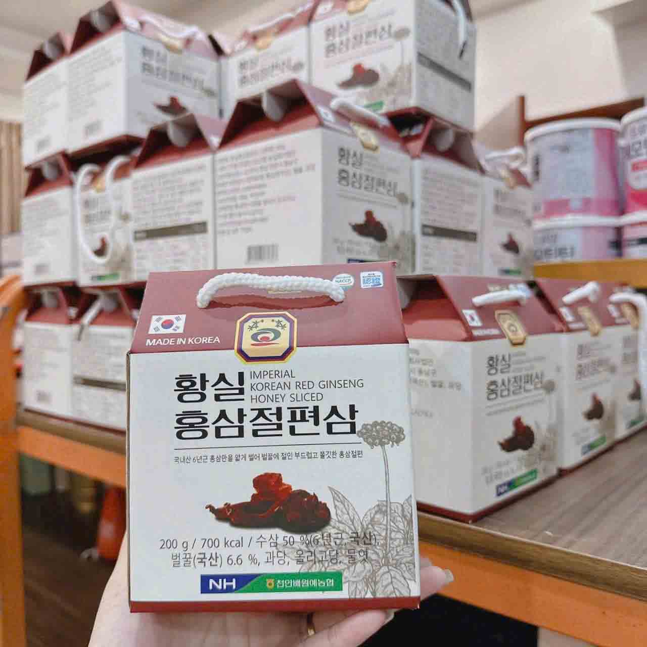 hồng sâm lát tẩm mật ong