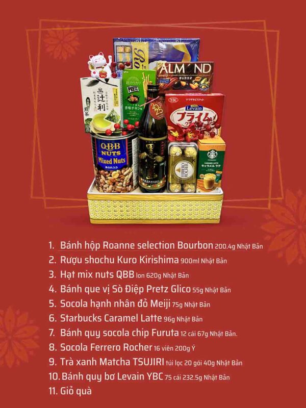 Giỏ quà Tết doanh nghiệp QTBK21