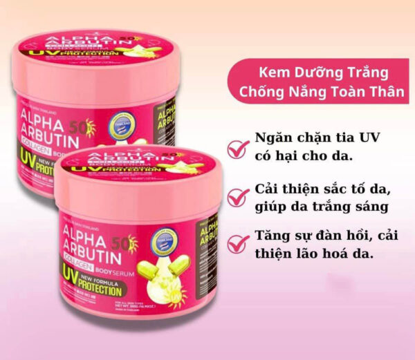 Kem dưỡng trắng Alpha Arbutin SPF50+ Thái La...