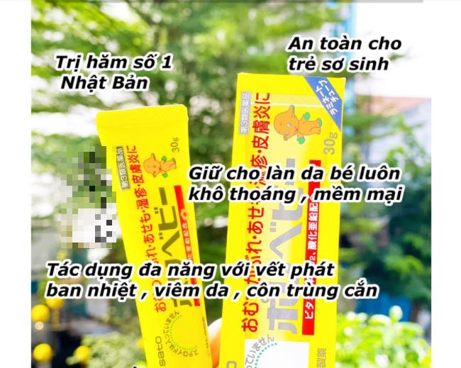 Công dụng của kem hăm Sato 30g