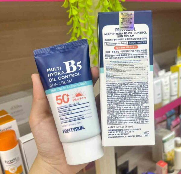 Kem chống nắng B5 Pretty Skin SPF50+ PA++++ Hàn Quốc 50ml - Hình ảnh 4