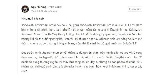 REVIEW kem trị nám tàn nhang của nhật - Kobayashi