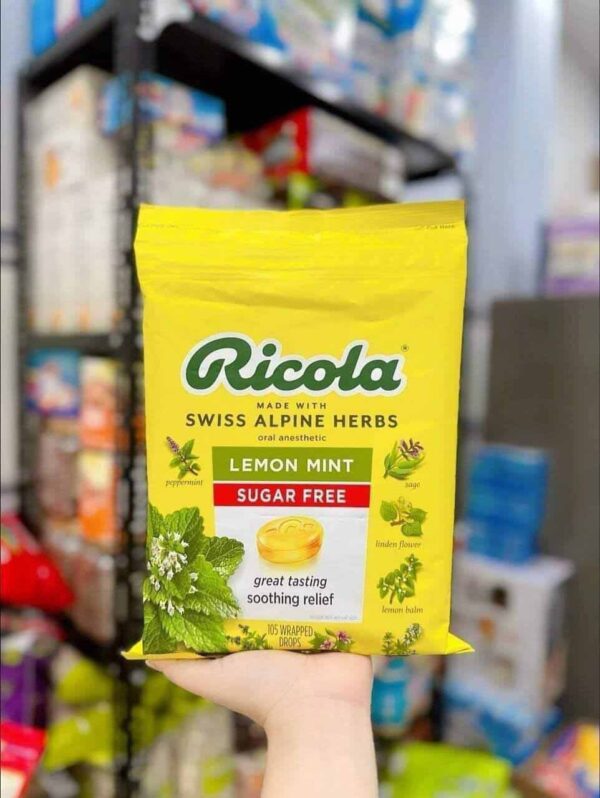 Kẹo ngậm hỗ trợ ho Ricola Swiss Alpine Her...