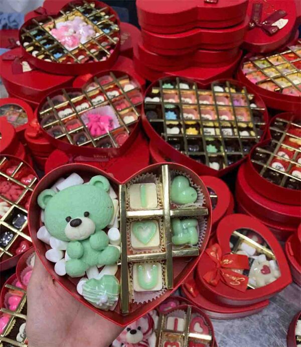 Socola hình gấu tặng valentine lễ tình nhân ngoại nhập - Hình ảnh 4